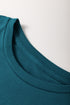 Modern Asymmetric Panel Geometric Seamed Short Sleeve Top